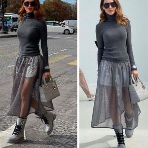 ❌SOLD❌ Christian Dior Net Skirt with Shorts NWT 38